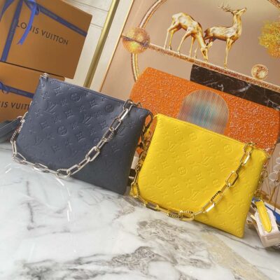 Replica Louis Vuitton Coussin Pm Handbag- Navy/Yellow